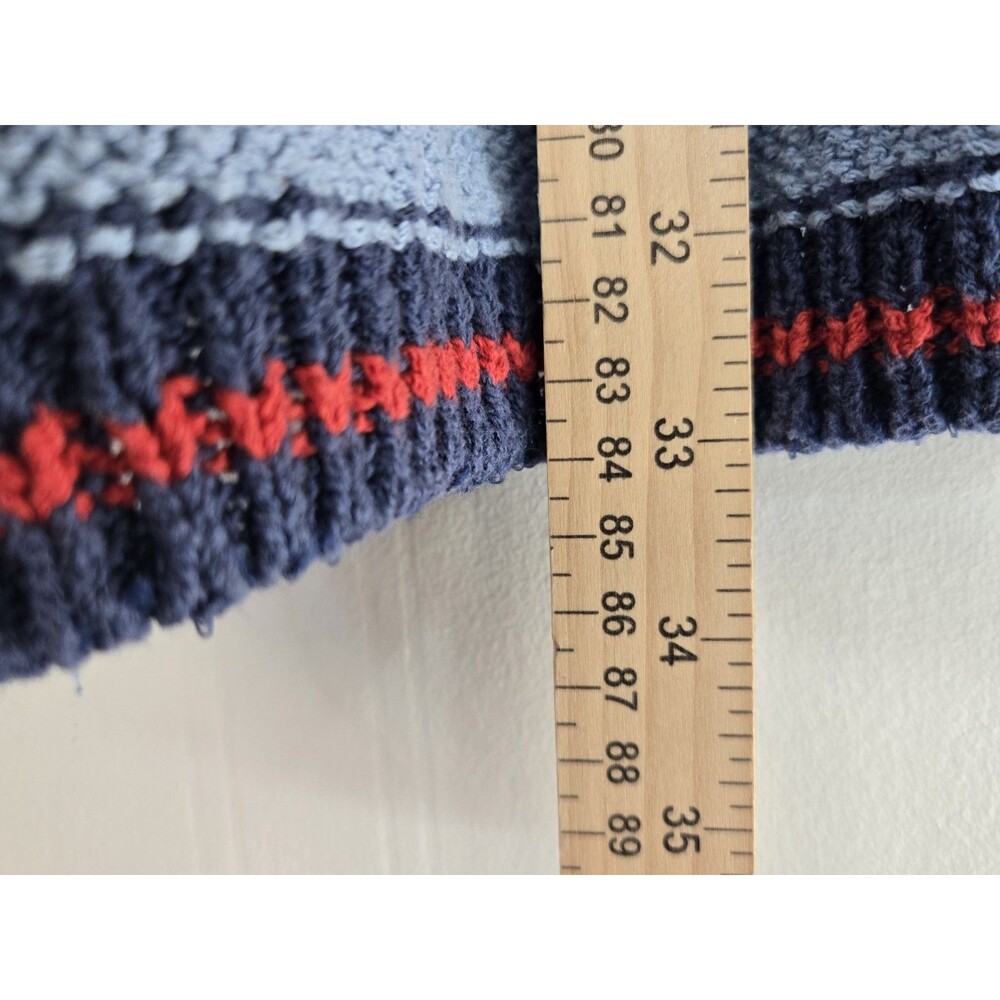 Urban Outfitters BDG Sweater Womens XS‎ Marlon Blue Fringe Western Boho Indie - Picture 6 of 9